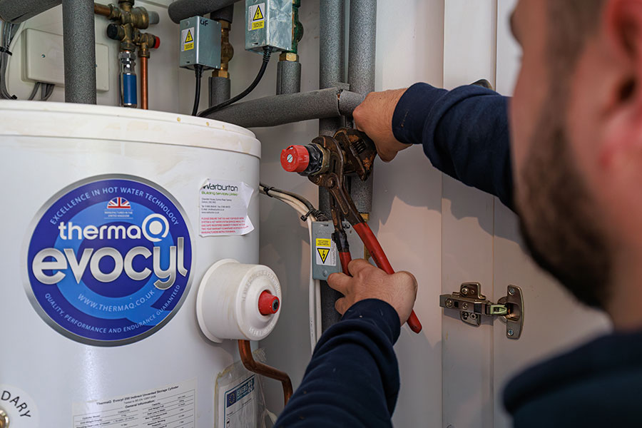repairing unvented cylinder