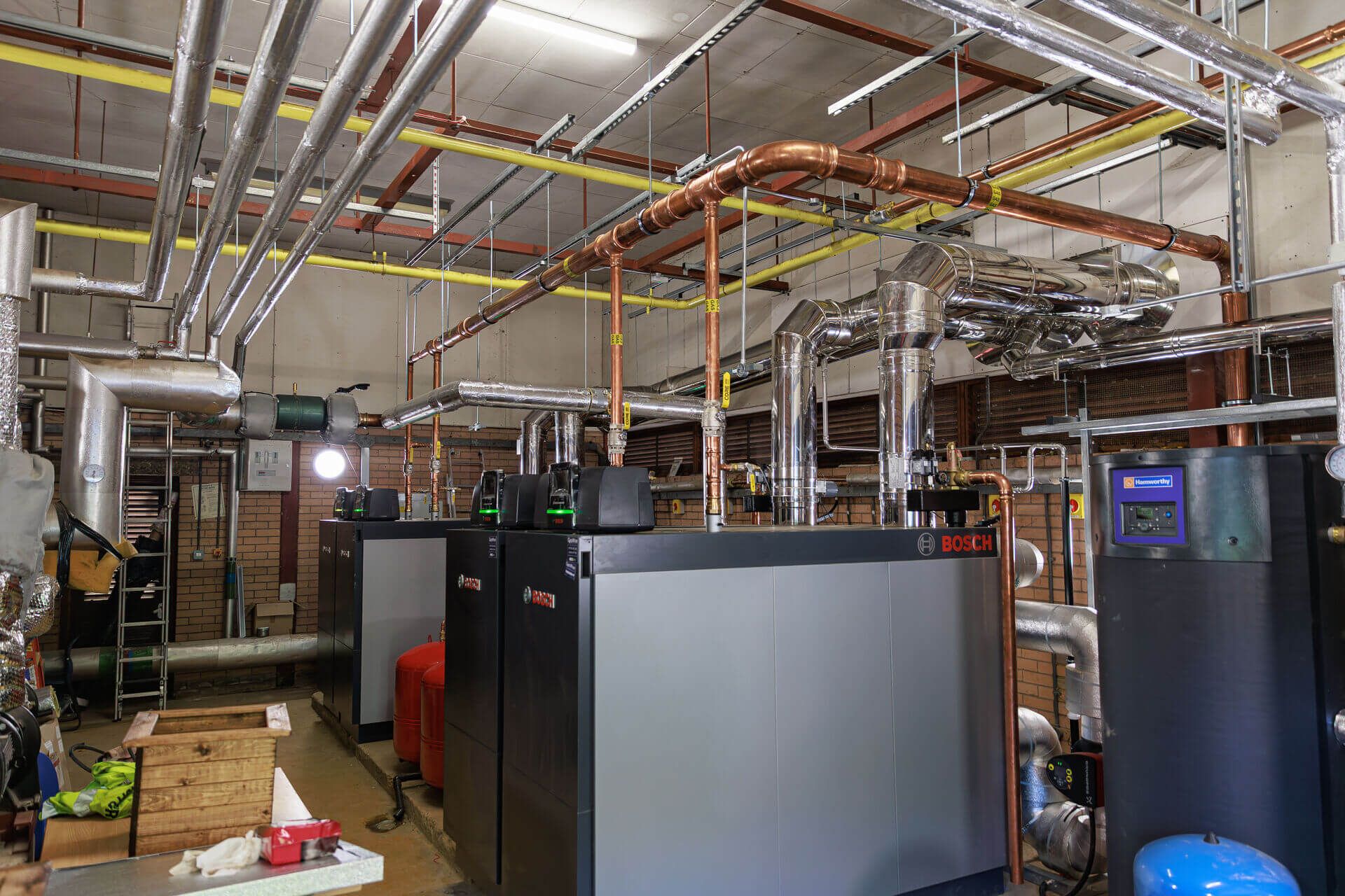 Commercial plant room